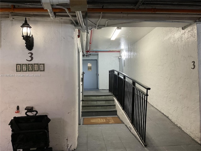 17011 N Bay Rd Unit 701, Sunny Isles Beach, FL 33160 - interior space featuring tile patterned floors and a textured wall