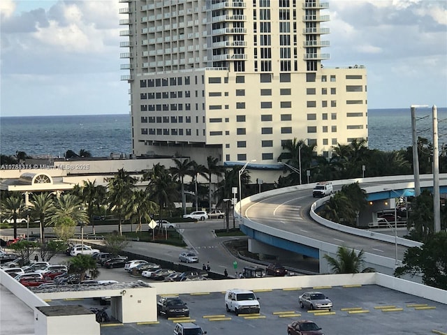 17011 N Bay Rd Unit 701, Sunny Isles Beach, FL 33160 - view of property with uncovered parking and a water view