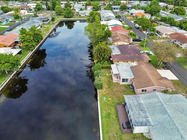 6001 NW 67th Ave, Tamarac, FL 33321 - birds eye view of property with a water view and a residential view