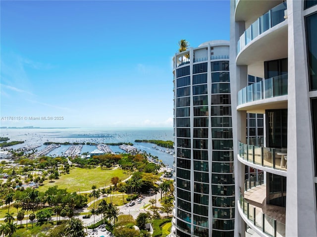 property view of water
