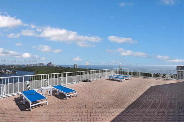 2800 E Sunrise Blvd Unit 14B, Fort Lauderdale, FL 33304 - view of patio / terrace with a water view
