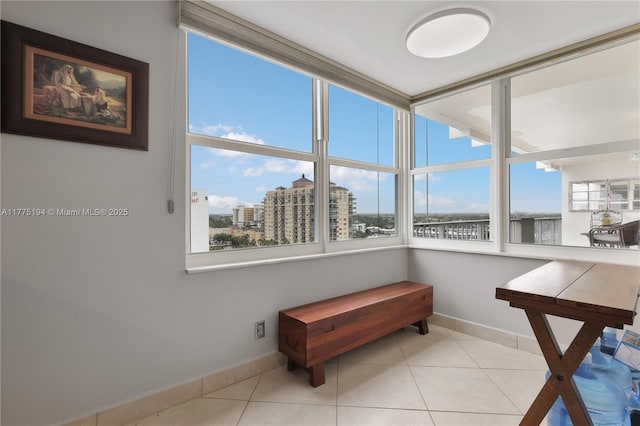 sunroom featuring plenty of natural light