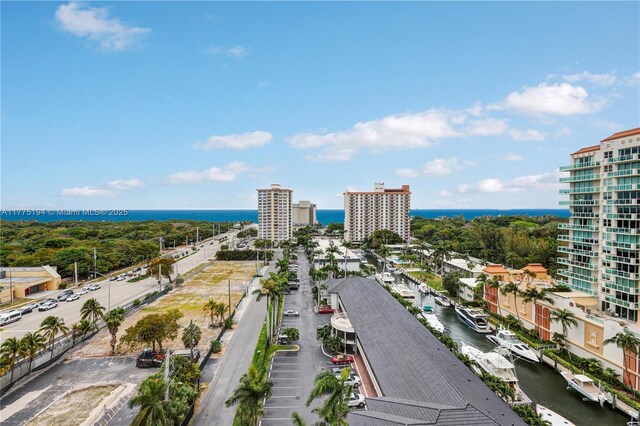 2800 E Sunrise Blvd Unit 14B, Fort Lauderdale, FL 33304 - bird's eye view with a water view