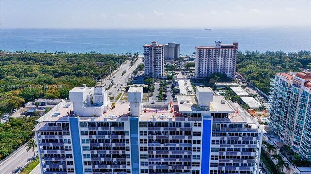 2800 E Sunrise Blvd Unit 14B, Fort Lauderdale, FL 33304 - birds eye view of property with a water view