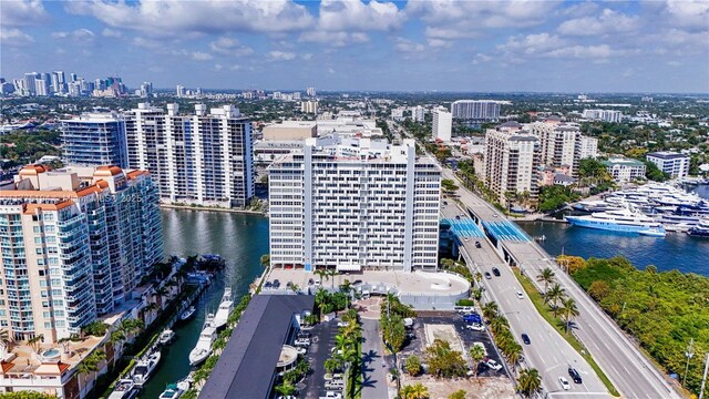 2800 E Sunrise Blvd Unit 14B, Fort Lauderdale, FL 33304 - bird's eye view featuring a water view