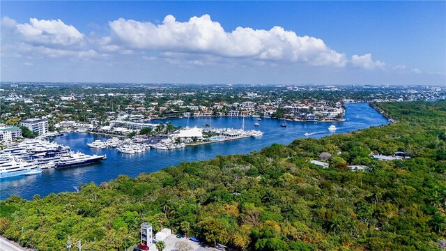 2800 E Sunrise Blvd Unit 14B, Fort Lauderdale, FL 33304 - bird's eye view with a water view