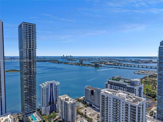 788 NE 23rd St Unit 1001, Miami, FL 33137 - water view with a notable bridge and nearby urban area