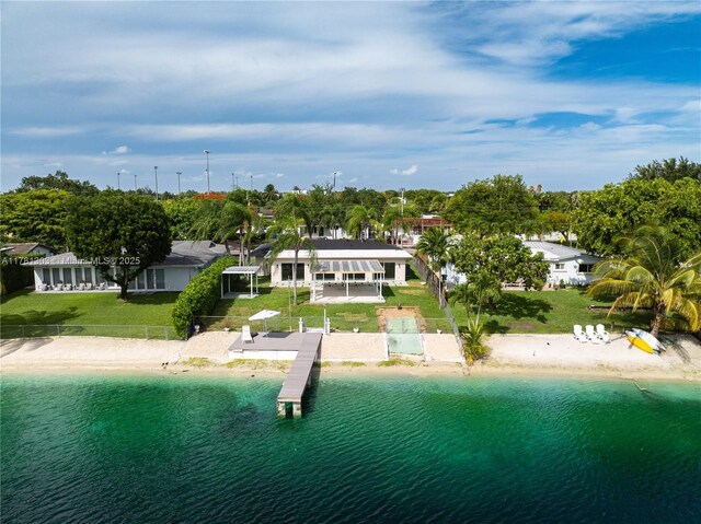 5020 SW 92nd Ave, Miami, FL 33165 - view from above of property with expansive beach