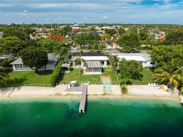 5020 SW 92nd Ave, Miami, FL 33165 - aerial view of residential area featuring a large body of water