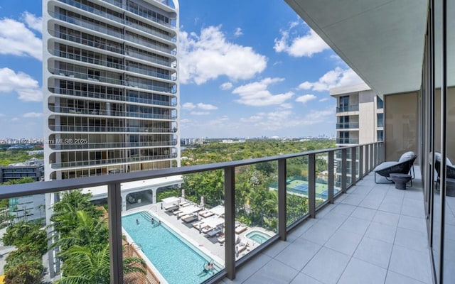 view of balcony