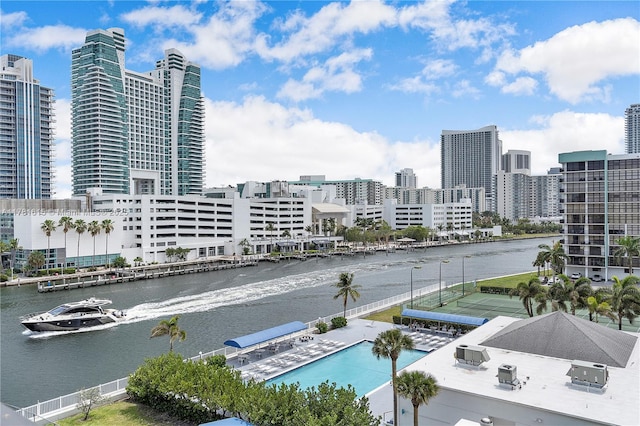 600 Parkview Dr Unit 625, Hallandale Beach, FL 33009 - view of water feature featuring a view of city