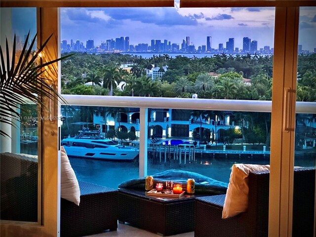 6770 Indian Creek Dr Unit 9G, Miami Beach, FL 33141 - view of swimming pool featuring a view of skyline