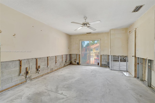 1163 SE 6th Ct, Dania Beach, FL 33004 - spare room featuring concrete floors and a ceiling fan