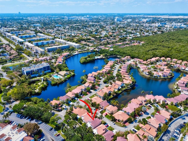 1163 SE 6th Ct, Dania Beach, FL 33004 - aerial view of property's location with a large body of water and nearby suburban area