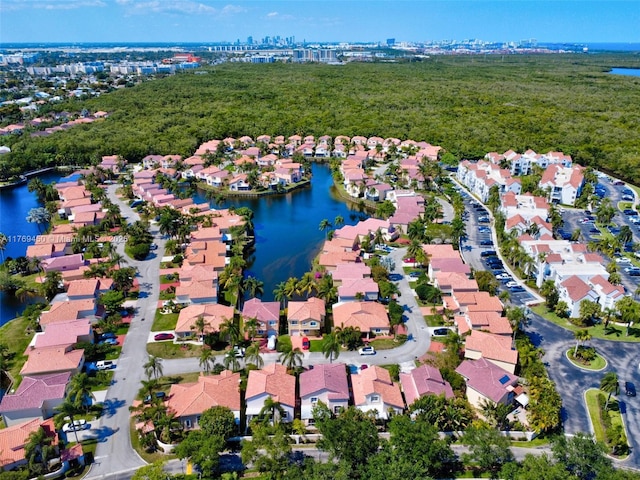 1163 SE 6th Ct, Dania Beach, FL 33004 - aerial perspective of suburban area with a nearby body of water