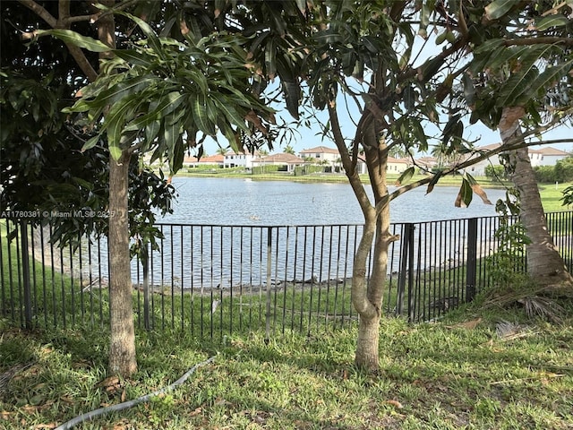 water view with fence