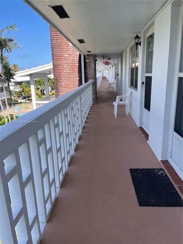 view of balcony