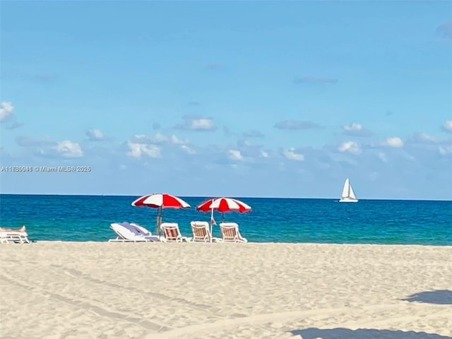 2899 Collins Ave Unit 708, Miami Beach, FL 33140 - water view featuring local beach