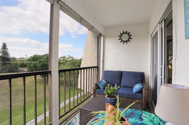 view of balcony