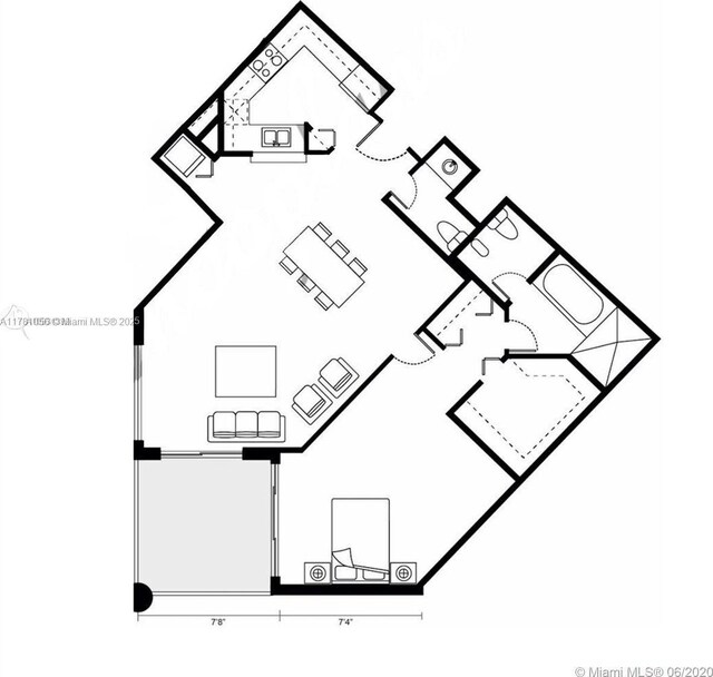 1 Century Ln Unit 309, Miami Beach, FL 33139 - plan