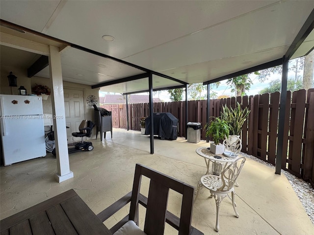 17012 NW 66th Ct, Hialeah, FL 33015 - view of patio / terrace with fence and area for grilling