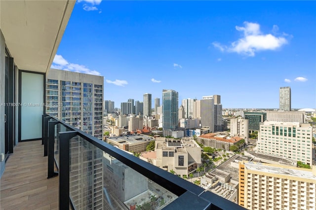 398 NE 5th St Unit 2119, Miami, FL 33132 - balcony with a city view