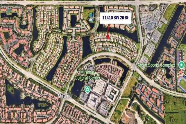 11410 SW 20th St, Miramar, FL 33025 - aerial overview of property's location