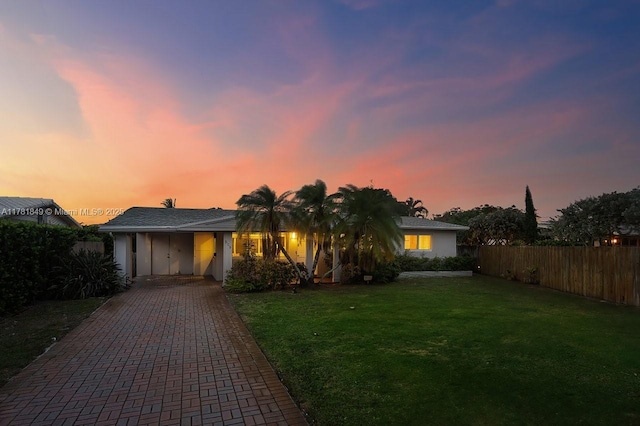 509 NE 29th St, Wilton Manors, FL 33334 - view of front of property with decorative driveway and stucco siding