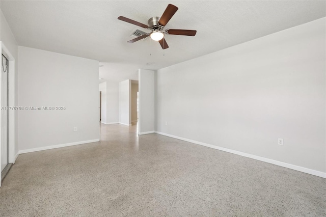 2650 SW 76th Ave, Miami, FL 33155 - unfurnished room with speckled floor and a ceiling fan