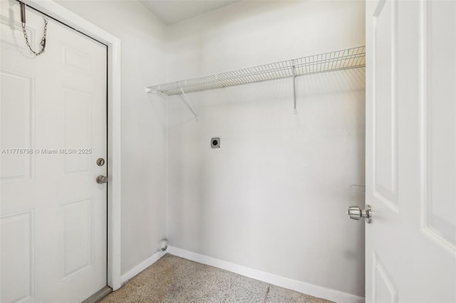 2650 SW 76th Ave, Miami, FL 33155 - laundry room featuring hookup for an electric dryer and baseboards