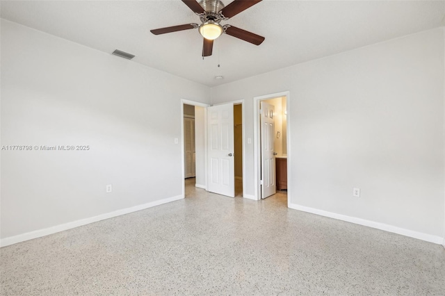 2650 SW 76th Ave, Miami, FL 33155 - unfurnished room with speckle patterned floor and ceiling fan