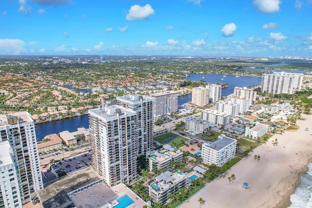 2101 S Ocean Dr Unit 1902, Hollywood, FL 33019 - birds eye view of property with a city view and a water view