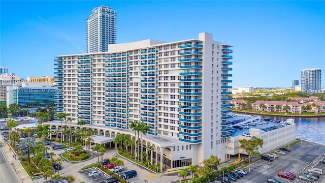 3800 S Ocean Dr Unit 1114, Hollywood, FL 33019 - view of apartment building / complex with a view of city and a water view