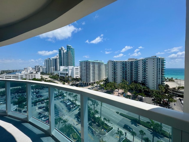 3800 S Ocean Dr Unit 1114, Hollywood, FL 33019 - balcony featuring a city view and a water view