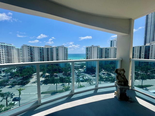 3800 S Ocean Dr Unit 1114, Hollywood, FL 33019 - balcony with a city view and a water view