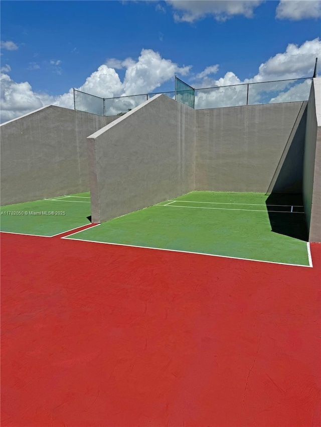 view of tennis court