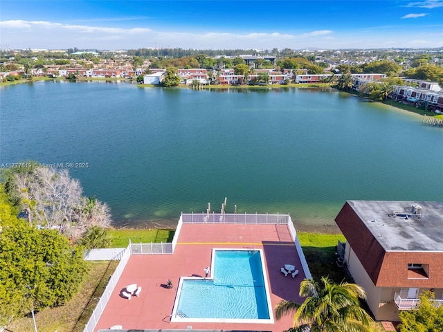 300 NW 107th Ave Unit 201, Miami, FL 33172 - birds eye view of property with a water view