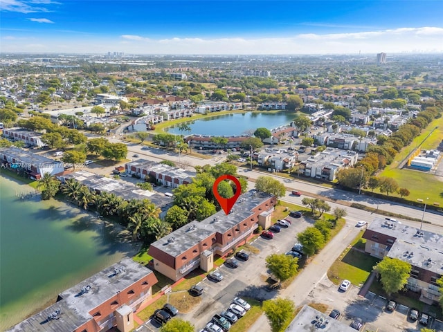 300 NW 107th Ave Unit 201, Miami, FL 33172 - bird's eye view with a water view