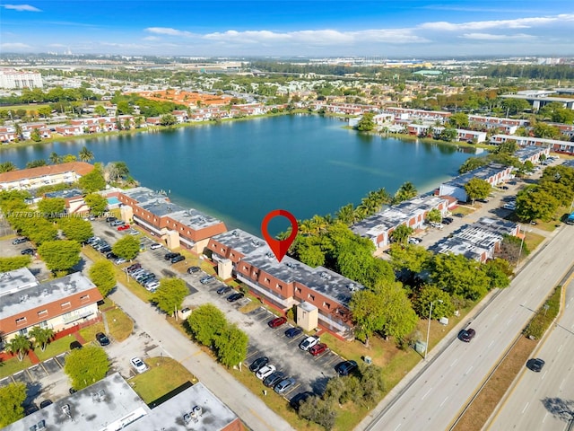 300 NW 107th Ave Unit 201, Miami, FL 33172 - aerial view with a water view