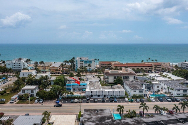 4228 N Ocean Dr Unit 17, Lauderdale By The Sea, FL 33308 - bird's eye view featuring a water view