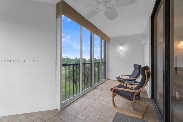 view of sunroom