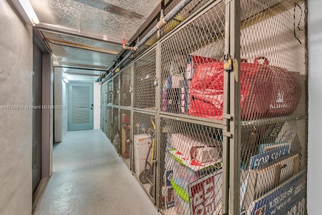 view of storage room