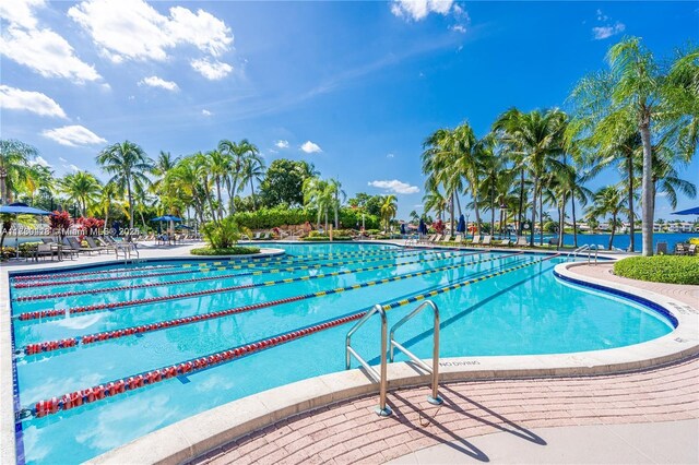 community pool featuring a patio area