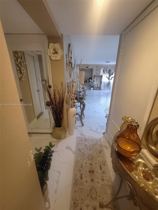 3301 Spanish Moss Ter Unit X, Lauderhill, FL 33319 - hallway with marble look tiles
