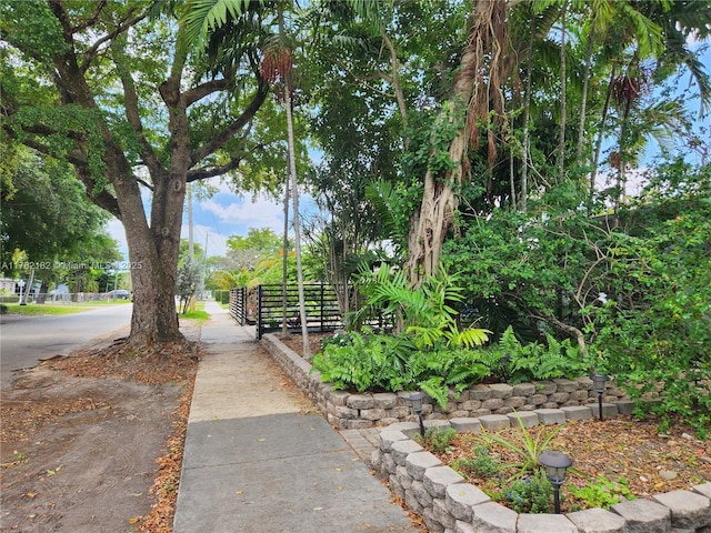 surrounding community featuring fence