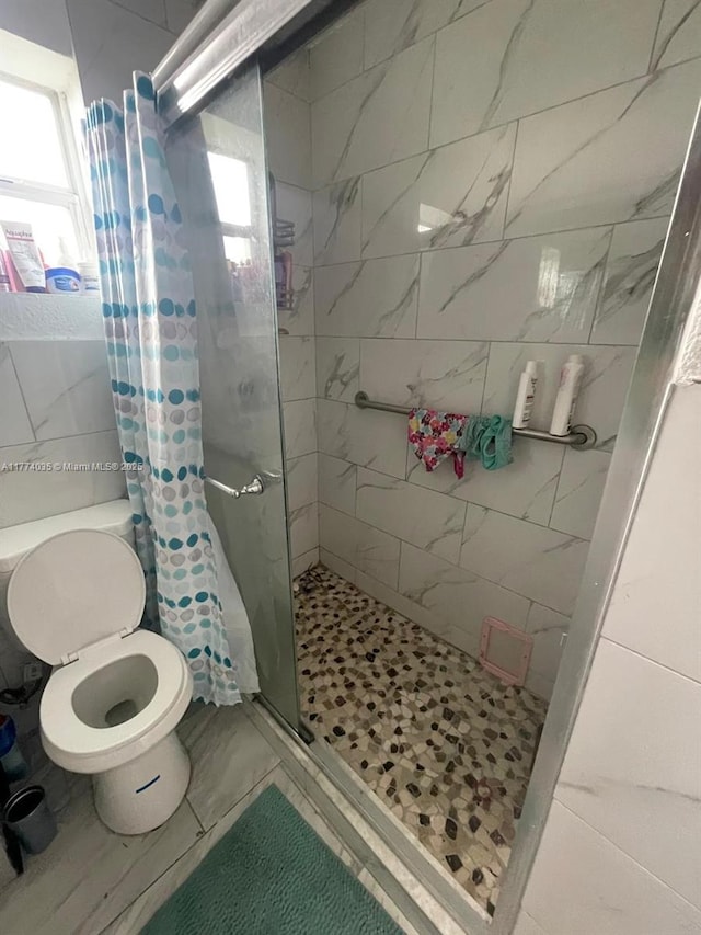2801 Mayo St, Hollywood, FL 33020 - bathroom featuring toilet and a shower stall