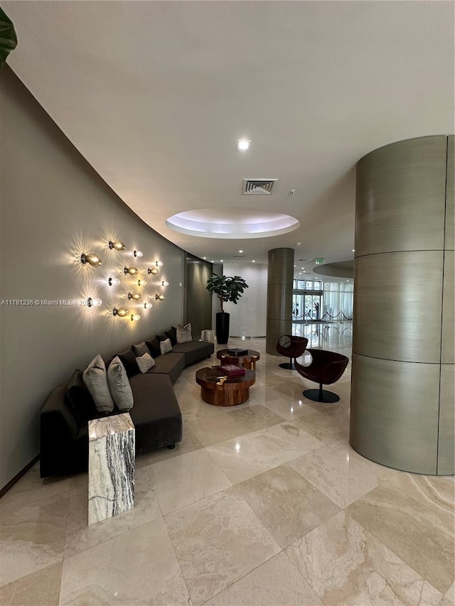 lobby featuring visible vents