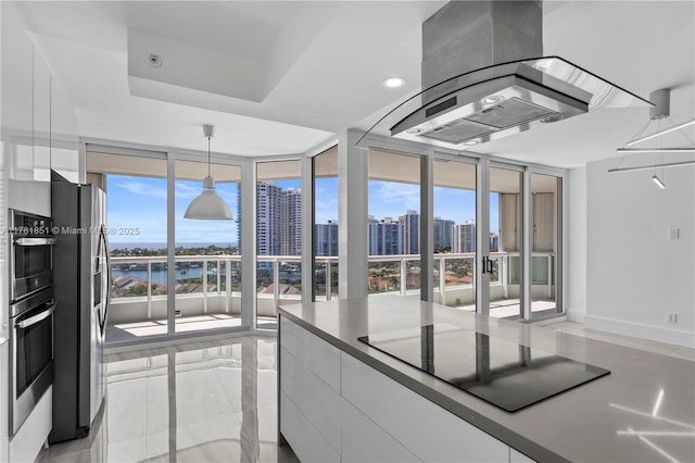 21055 Yacht Club Dr Unit 1409, Aventura, FL 33180 - interior space with a wealth of natural light and a view of city