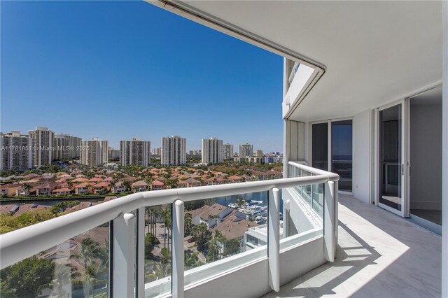 21055 Yacht Club Dr Unit 1409, Aventura, FL 33180 - balcony with a city view