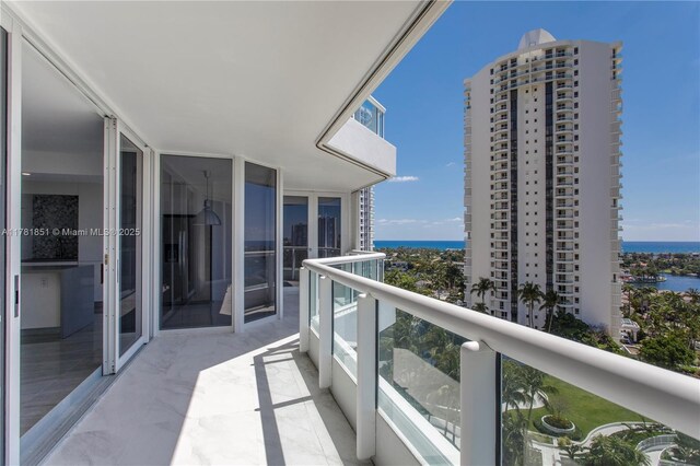 21055 Yacht Club Dr Unit 1409, Aventura, FL 33180 - balcony with a water view